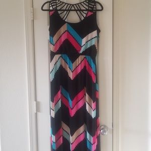 Multi-colored maxi dress